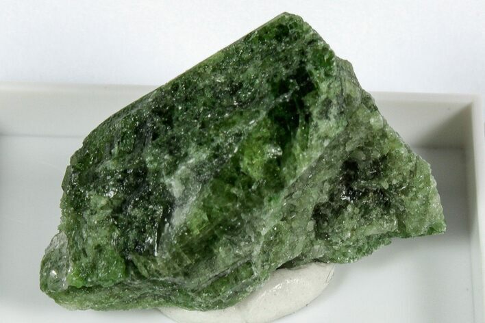 Lustrous Green Chrome Diopside - Minas Gerais, Brazil #344977